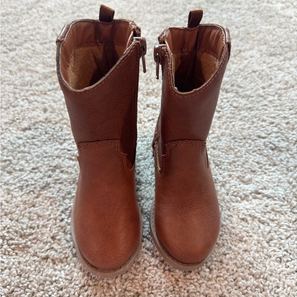 Toddler girls western cowboy boots brown Boots with Floral Embroidery size 6 - Picture 9 of 11